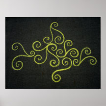 Chalkie Yellow Sea Poster