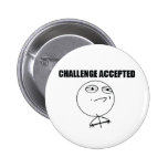 Challenge Accepted Pinback Button