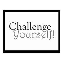 Challenge Yourself! -  Motivational Postcard