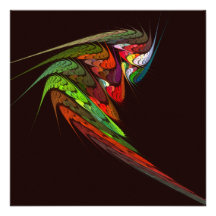Chameleon Abstract Art Personalized Invitation