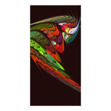 Chameleon Abstract Art Photo Card