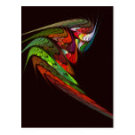 Chameleon Abstract Art Postcard