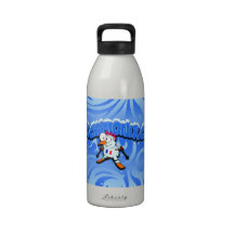 Chamonix Snowman Water Bottles