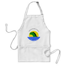 Champ goes everywhere aprons