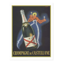 Champagne de Castellane Postcard