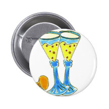 Champagne Glasses Buttons