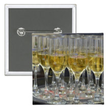Champagne glasses pin