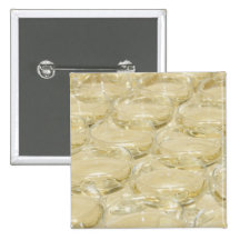 Champagne glasses pinback button