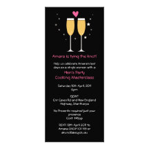 Champagne Toast Bachelorette Party Invitation