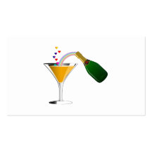 Champagne Toast Business Card Templates