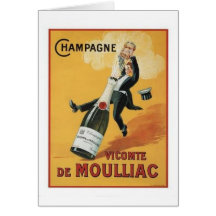 Champagne Viconte De Mouillac Greeting Cards