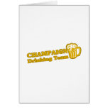 Champaign Drinking Team tee shirts Card
