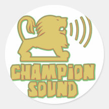 Champion Sound Lion Sticker