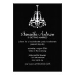 Chandelier Bachelorette Party Invitations