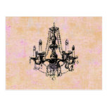 Chandelier Elegance ~ Postcard Vintage French postcards