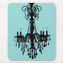Chandelier & Tiffany Blue Mouse Pads