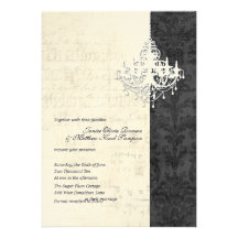 Chandelier Wedding Invitations