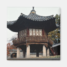 Changdok Palace in fall Fridge Magnet