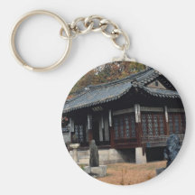 Changdok Palace in fall Key Chains