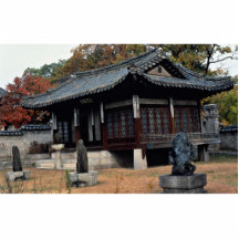 Changdok Palace in fall Photo Cut Out