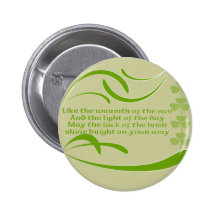 Change background colour-Irish Blessing Pinback Buttons