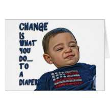 Change is what you do... to a diaper! cards