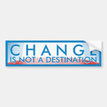 Change Not a Destination Bumper Sticker