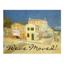 Change of Address; The Yellow House by van Gogh Postcards