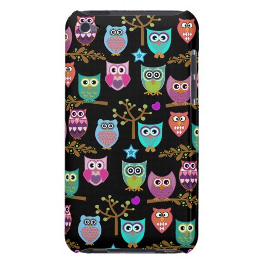 Changeable background owls iPod touch covers