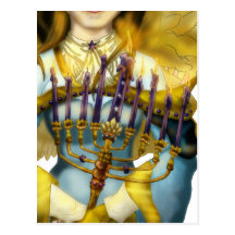 Chanukah Angel Postcard