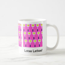 Chanukah Mug with Lotsa Latkas