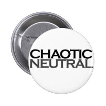 Chaotic Neutral Geek Pinback Buttons