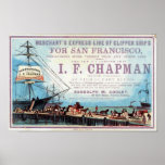 Chapman Clipper Ship Historical Repro Poster