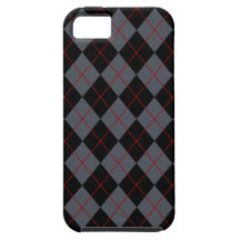 Charcoal Argyle  iPhone 5 Case