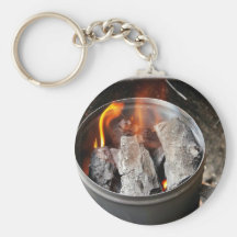 Charcoal Chimney Starter Keychains