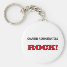 Charities Administrators Rock Key Chains