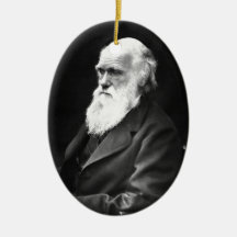 Charles Darwin Portrait Ornaments