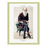 Charles Darwin Vanity Fair Illustration Postcard