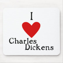 Charles Dickens Love Mouse Mat