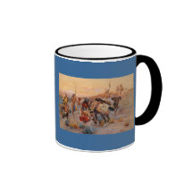 Charles M. Russell's First Wagon Tracks (1908) Coffee Mugs