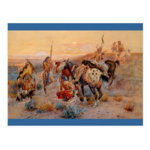 Charles M. Russell's First Wagon Tracks (1908) Post Card