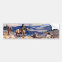 Charles M. Russell's Loops and Swift Horses (1916) Bumper Stickers