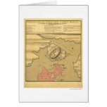 Charlestown Battle Map - 1775 Greeting Card