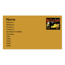Charlie Chaplin Welcome Business Card