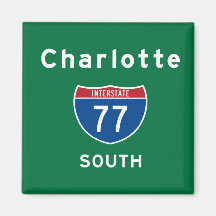 Charlotte 77 fridge magnets