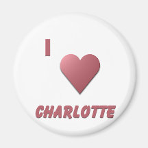 Charlotte -- Burgundy Magnets