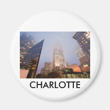 CHARLOTTE UPTOWN REFRIGERATOR MAGNET