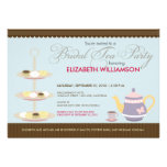 Charming Bridal Tea Party Invitation (blue)