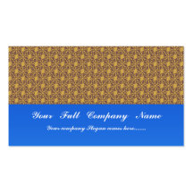 Charming brown flower with heart shape petals on r business card template