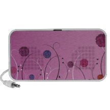 Charming colourful flowers notebook speaker